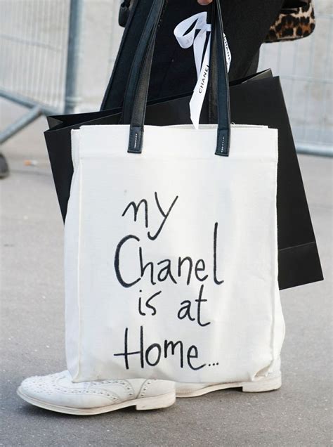 my chanel is at home tote|chanel tote shopper.